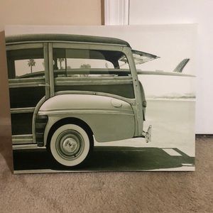 Vintage Back of Van Wall Canvas